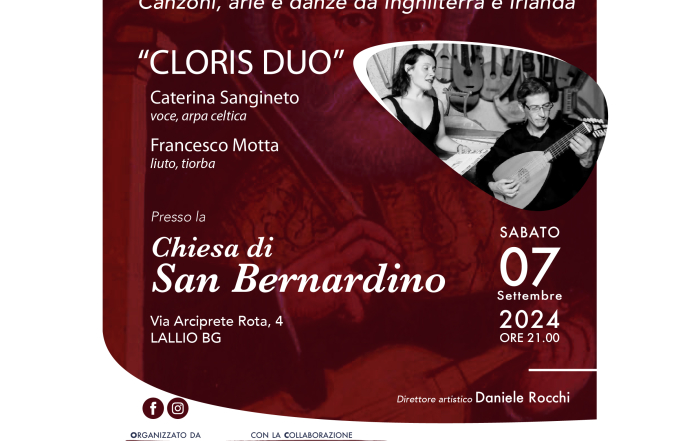 Saturday 7 September concert in memory of the birth of San Bernardino