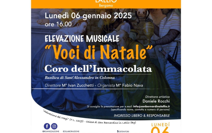 Voci di Natale -Elevazione musicale dell’Epifania